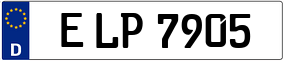 Trailer License Plate